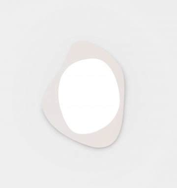 Milani 65cm Abstract Mirror - Sand - Mirror