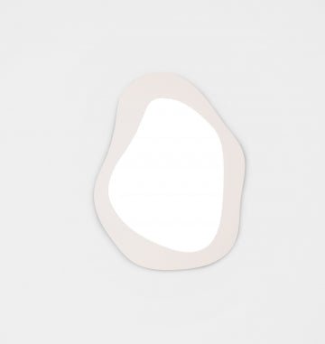 Milani 85cm Abstract Mirror - Sand - Mirror