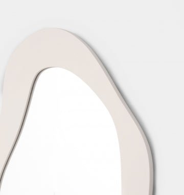Milani 85cm Abstract Mirror - Sand - Mirror