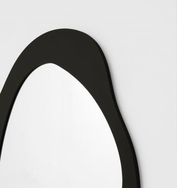 Milani 95cm Abstract Mirror - Black - Mirror