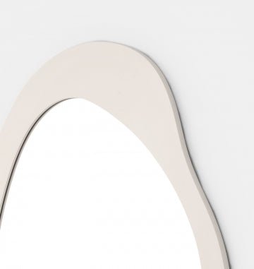 Milani 95cm Abstract Mirror - Sand - Mirror