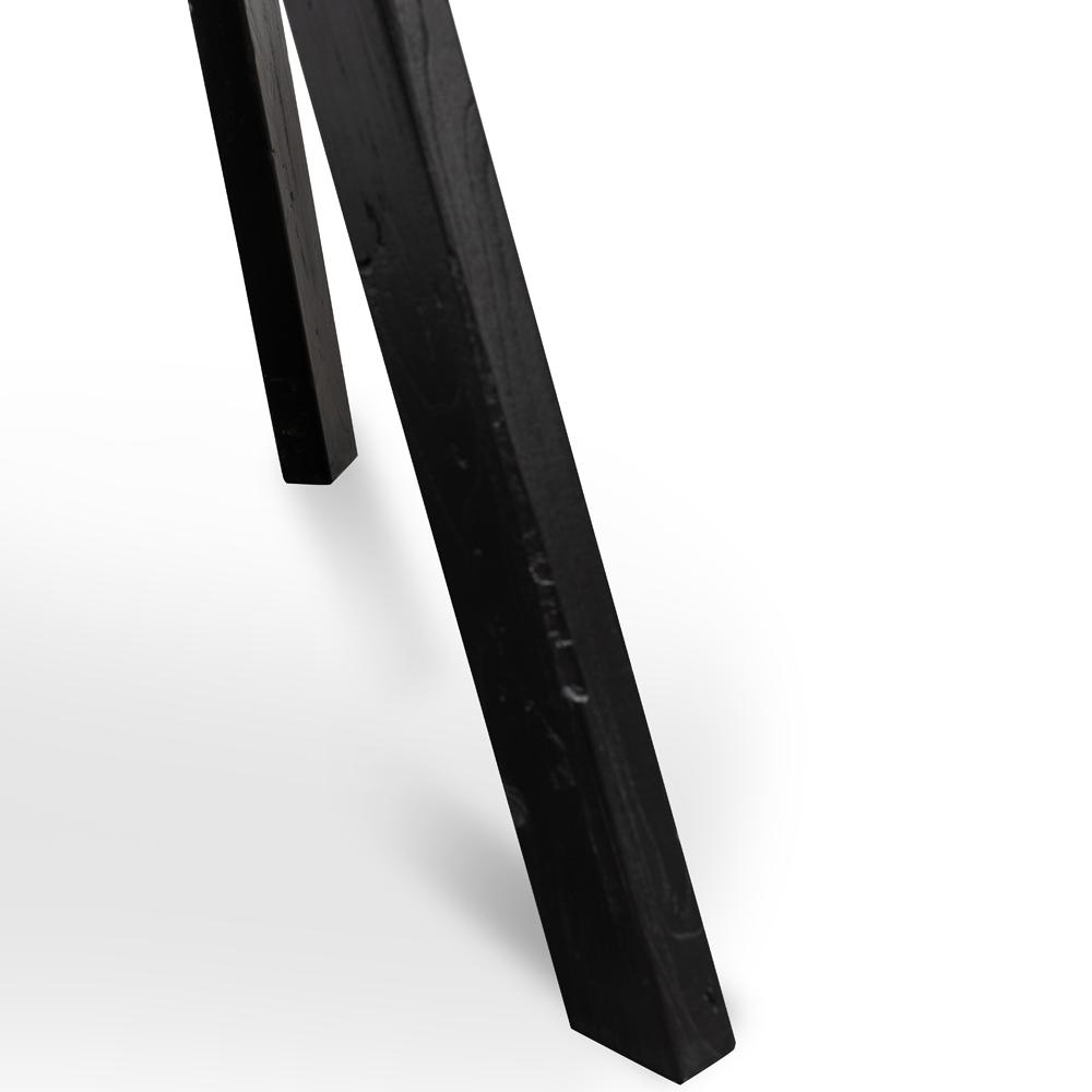 Mina Reclaimed 1.25m Round Dining Table - Black Legs - Dining Tables