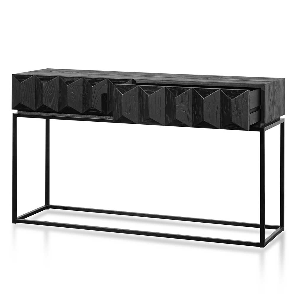 Nadia Wooden Console Table - Full Black - Console