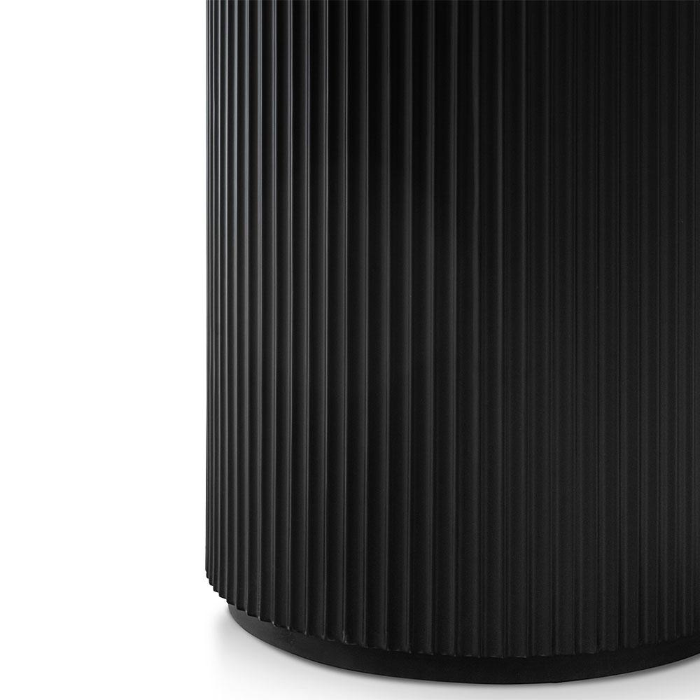 Nemo 1.2m Round Wooden Dining Table - Black - Dining Tables