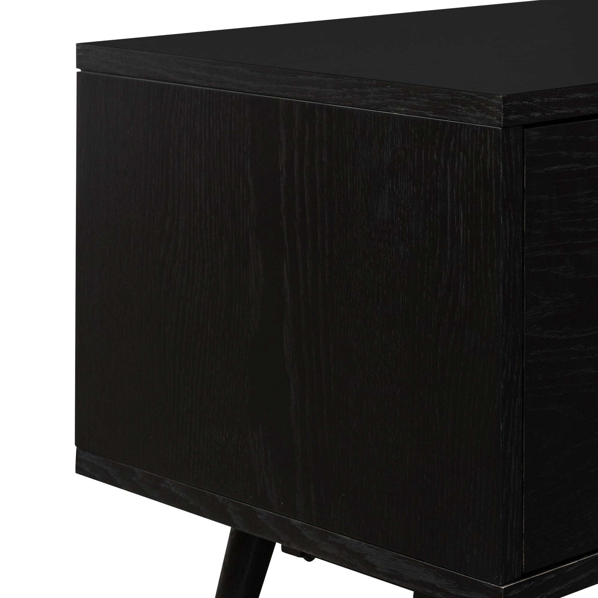 Nia Black Wooden TV Entertainment Unit - TV Units