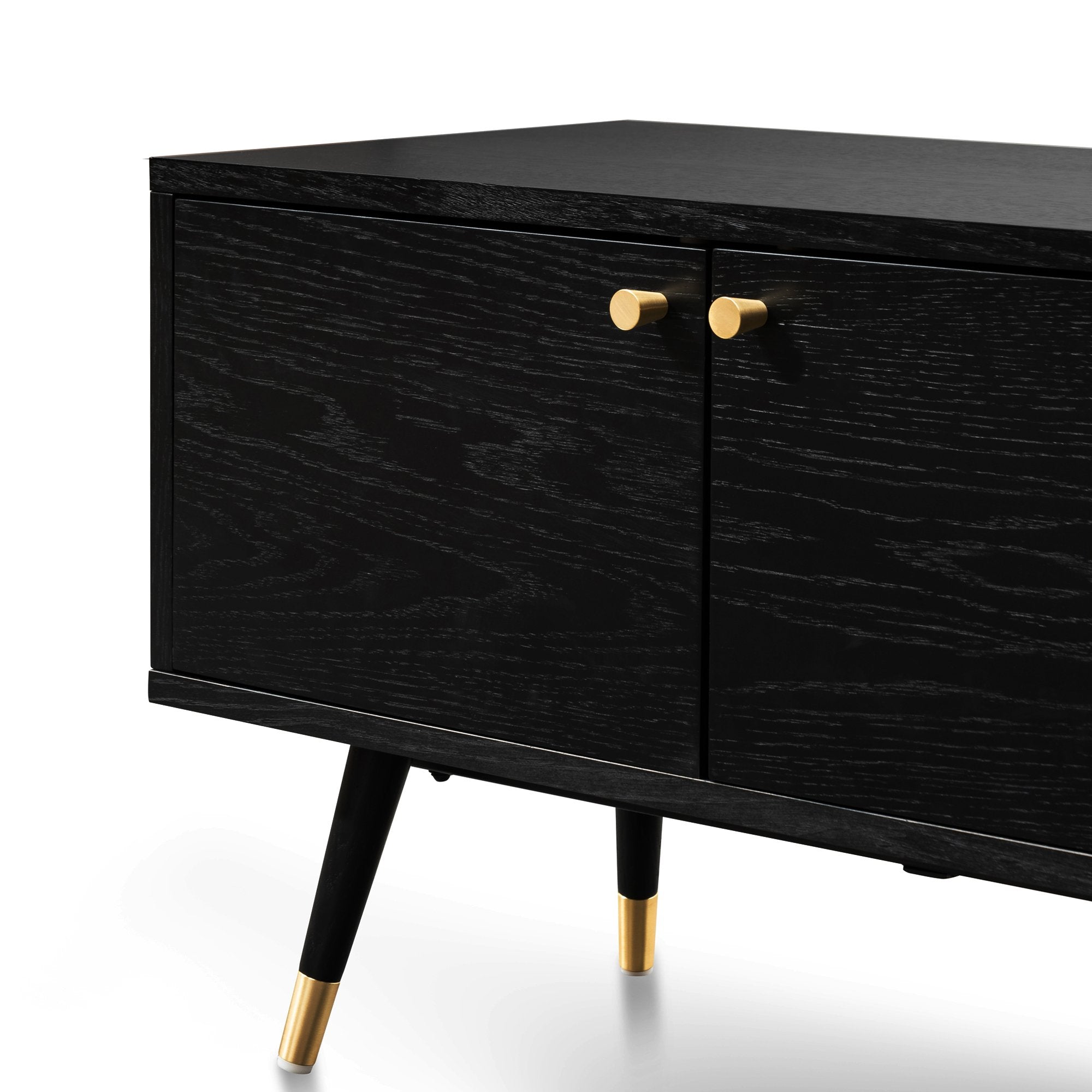 Nia Black Wooden TV Entertainment Unit - TV Units