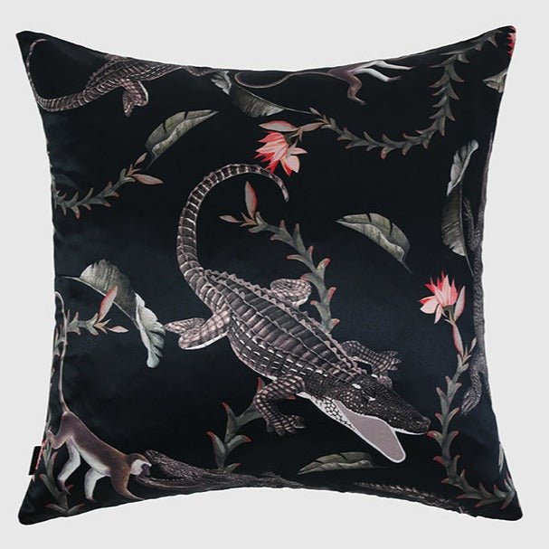 Nighttime Nile Pillow Cover, Black - Pillow Covers