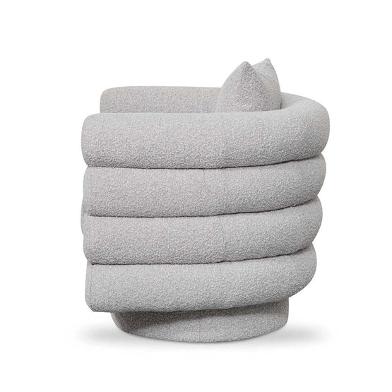 Noah Armchair - Ash Grey Boucle - Armchairs