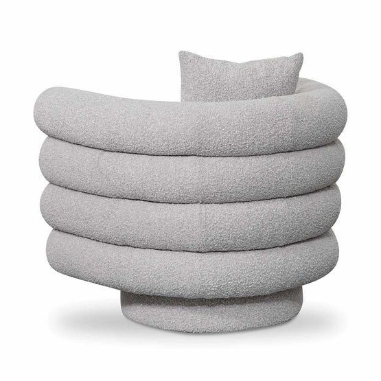 Noah Armchair - Ash Grey Boucle - Armchairs
