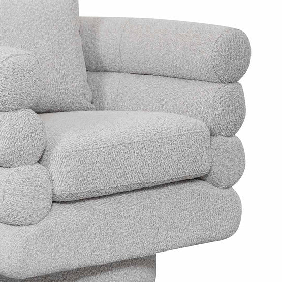 Noah Armchair - Ash Grey Boucle - Armchairs