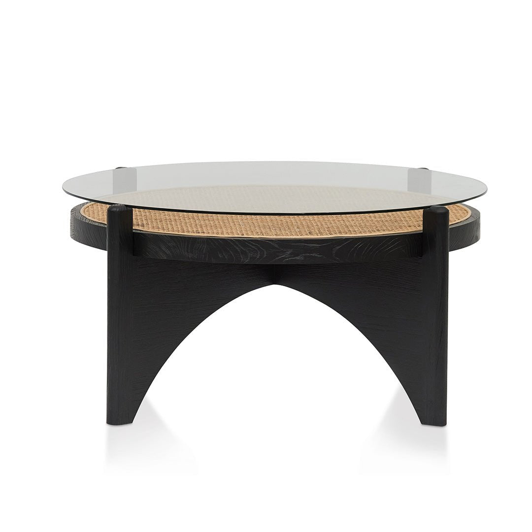 Nolan Round Glass Coffee Table - Coffee Table