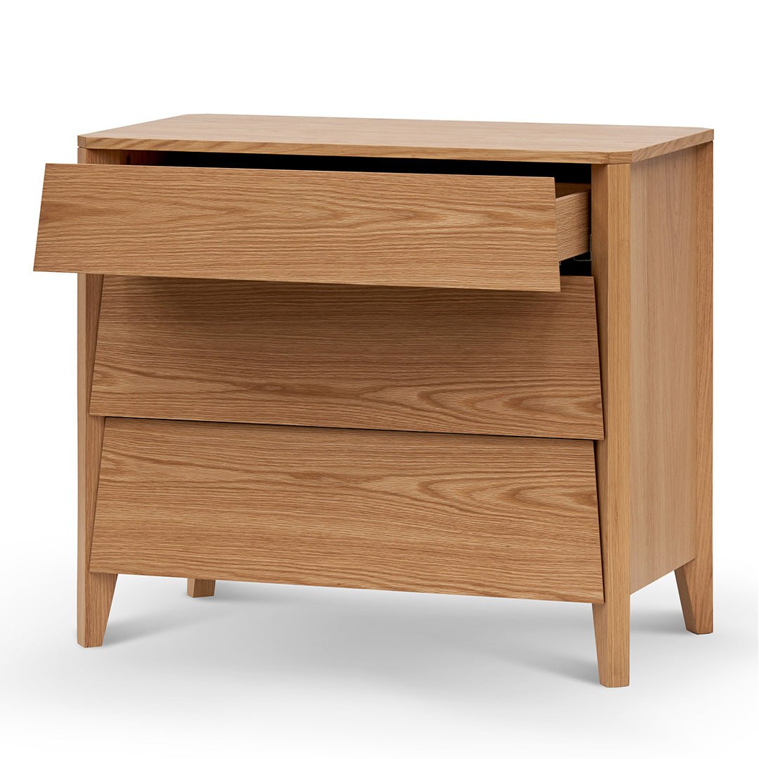 Oliver 3 Drawers Dresser Unit - Natural Oak - Dressers