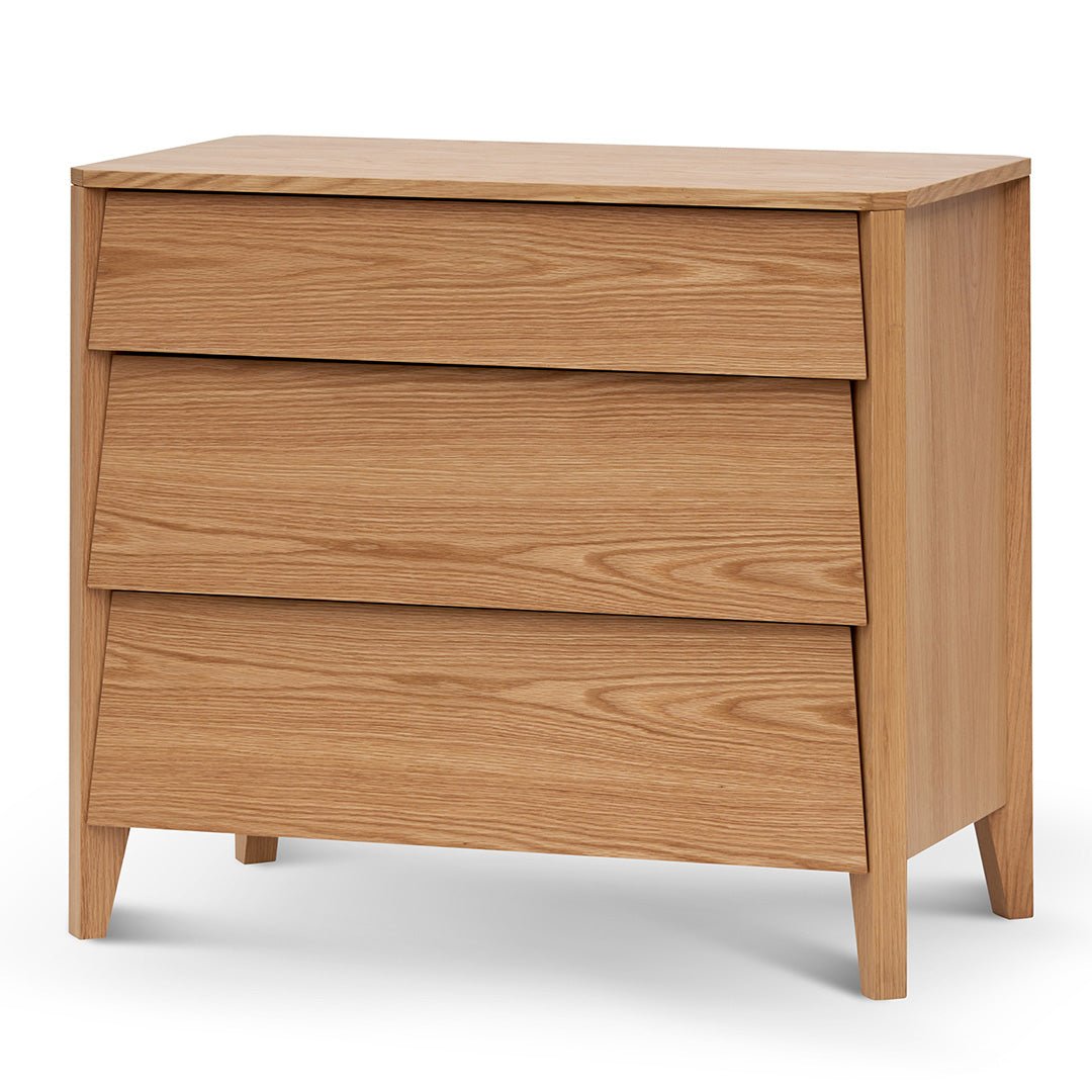 Oliver 3 Drawers Dresser Unit - Natural Oak - Dressers