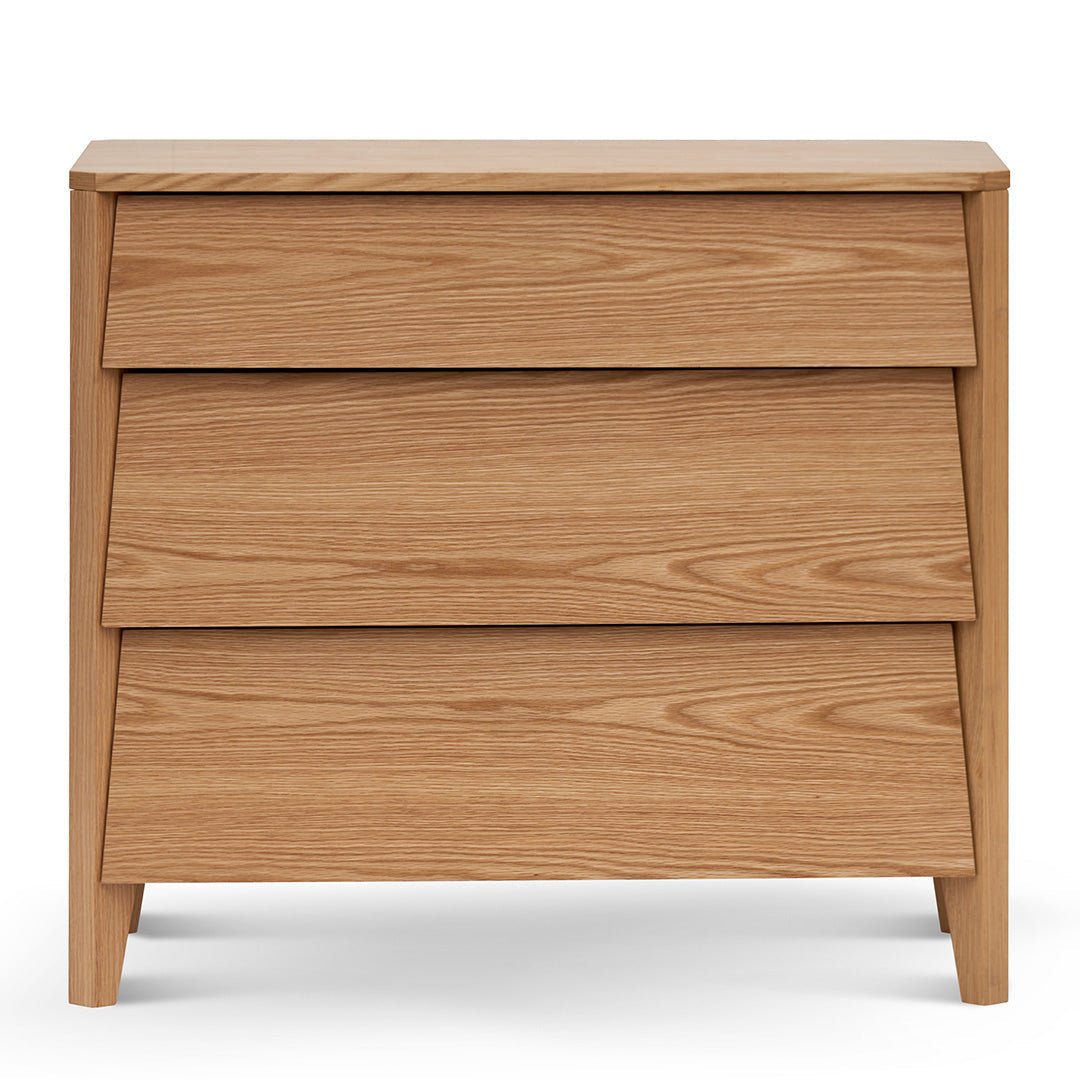 Oliver 3 Drawers Dresser Unit - Natural Oak - Dressers