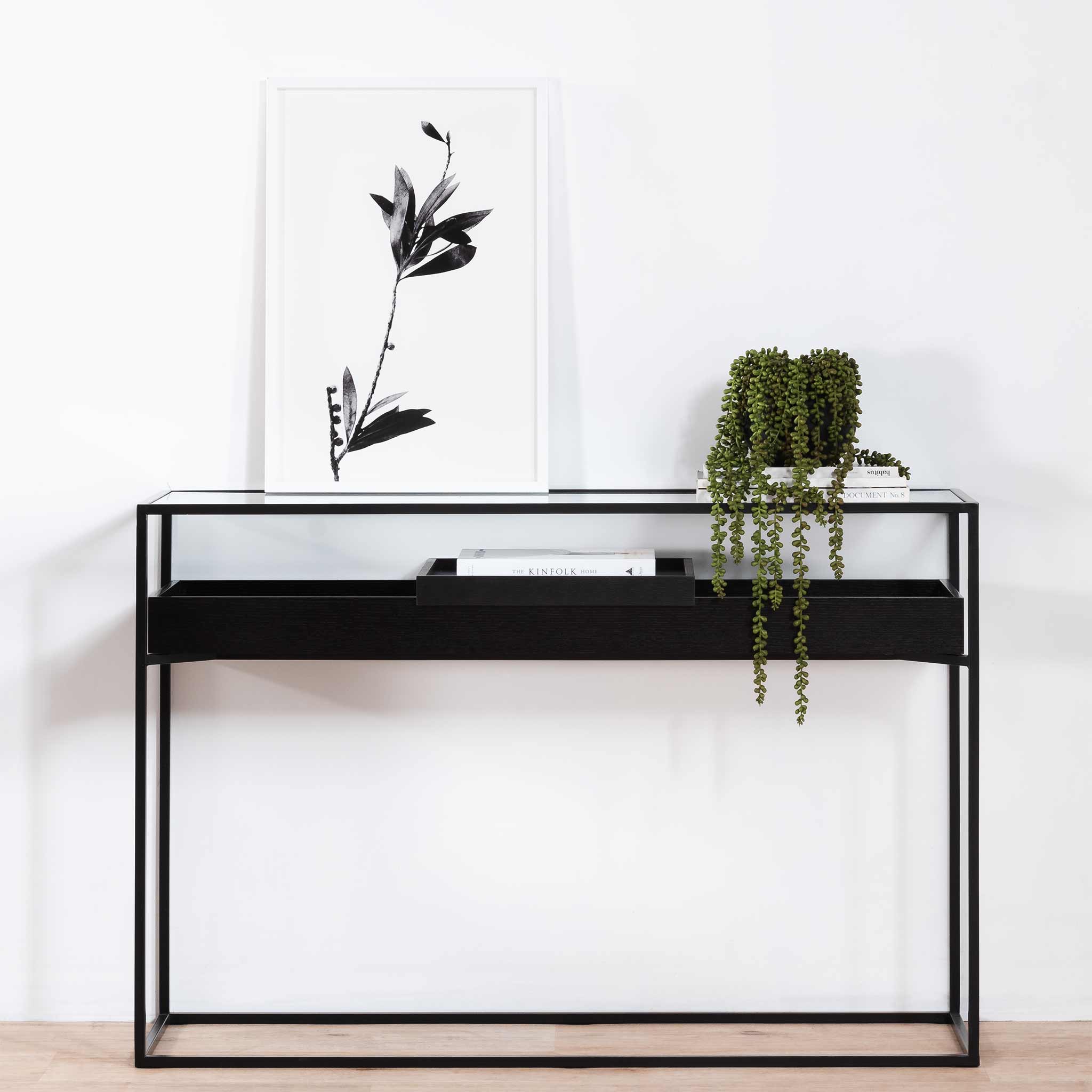 Oliver Metal Frame Console - Full Black - Console
