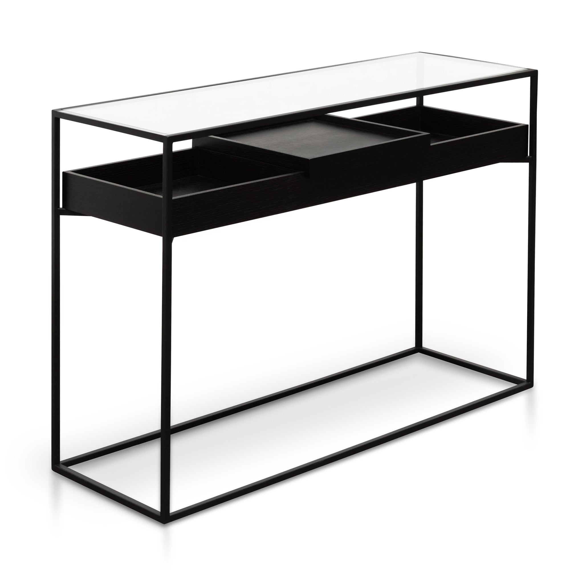 Oliver Metal Frame Console - Full Black - Console