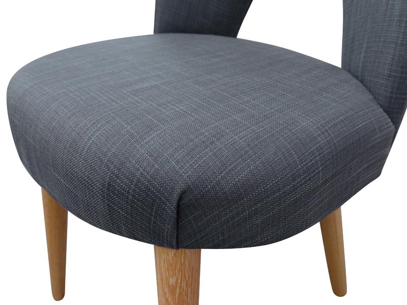 Oliver Upholstered Dining Chair - Steel Fabric - Dining Chairs