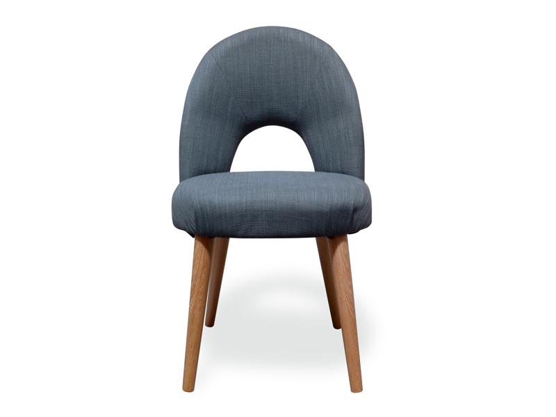Oliver Upholstered Dining Chair - Steel Fabric - Dining Chairs