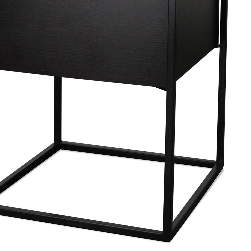 Onyx Scandinavian Side Table - Black - Bedside Tables