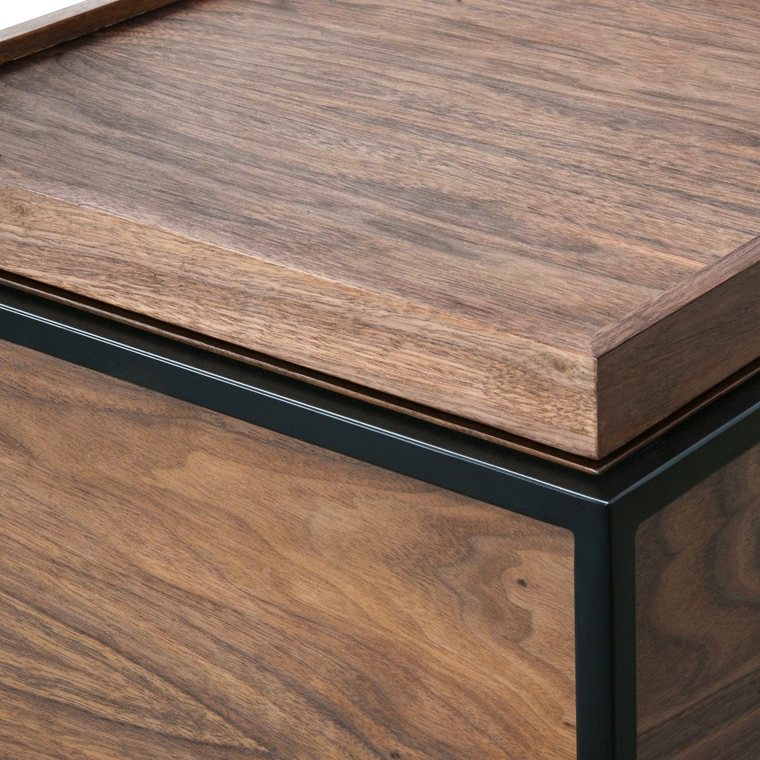 Onyx Scandinavian Side Table - Walnut - Bedside Tables