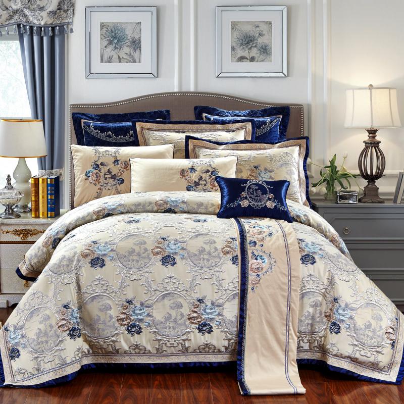 Oriental Jacquard Luxury Bedding Set (600 TC) - Duvet Covers