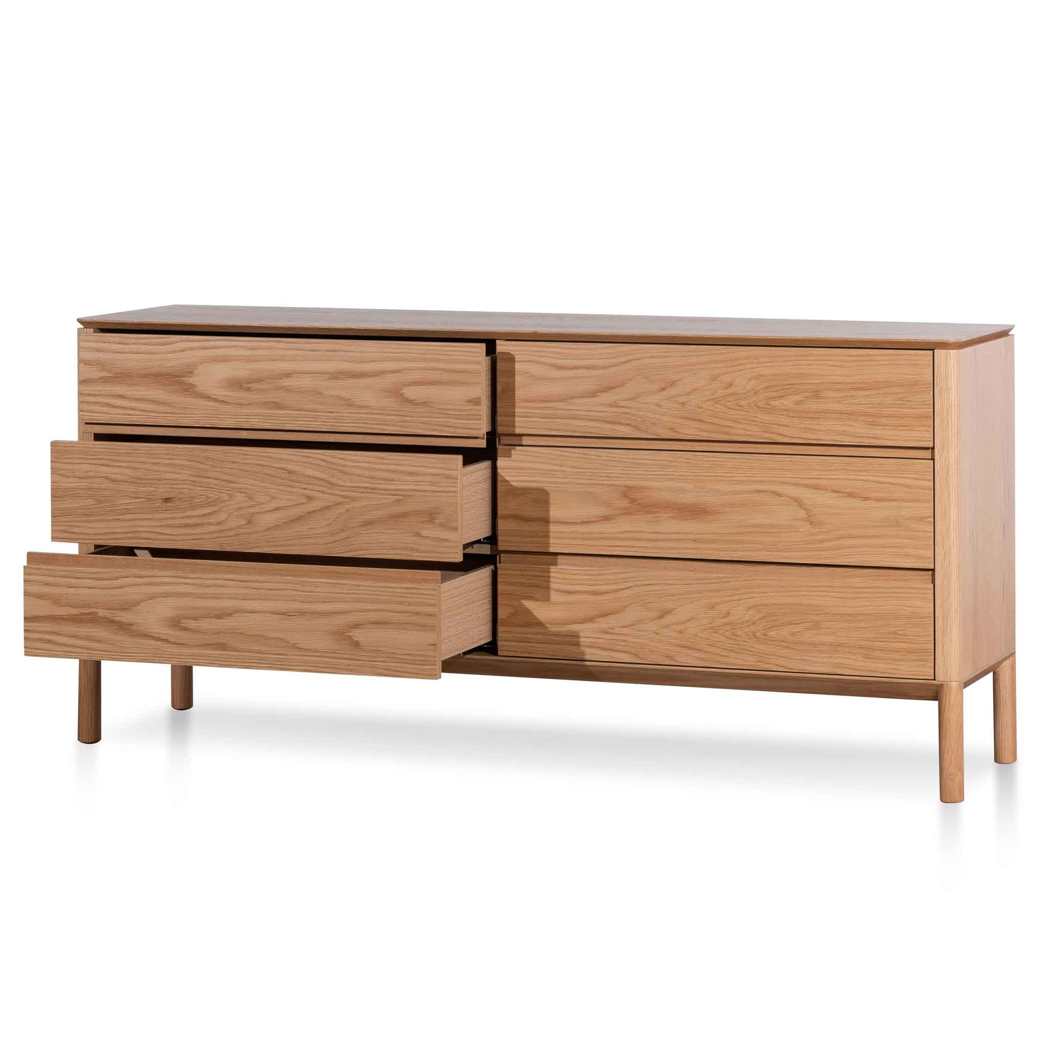 Owen 6 Drawers Wooden Chest - Natural - Dressers