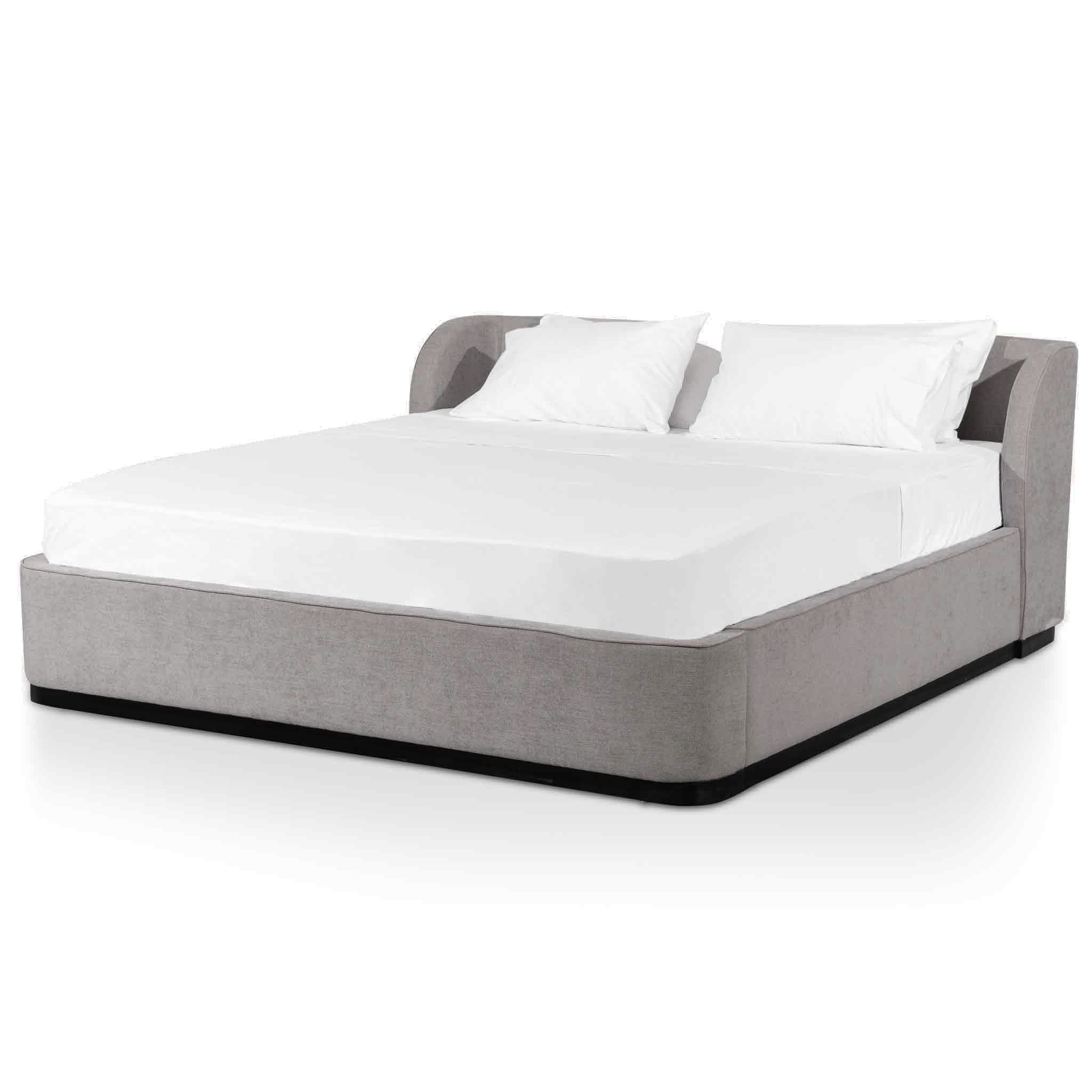 Owen King Bed Frame - Oyster Beige - Beds