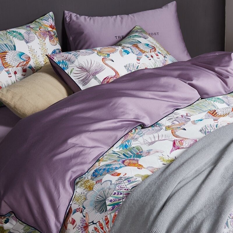 Paradise Duvet Cover Set (Egyptian Cotton, 500 TC) - Duvet Covers