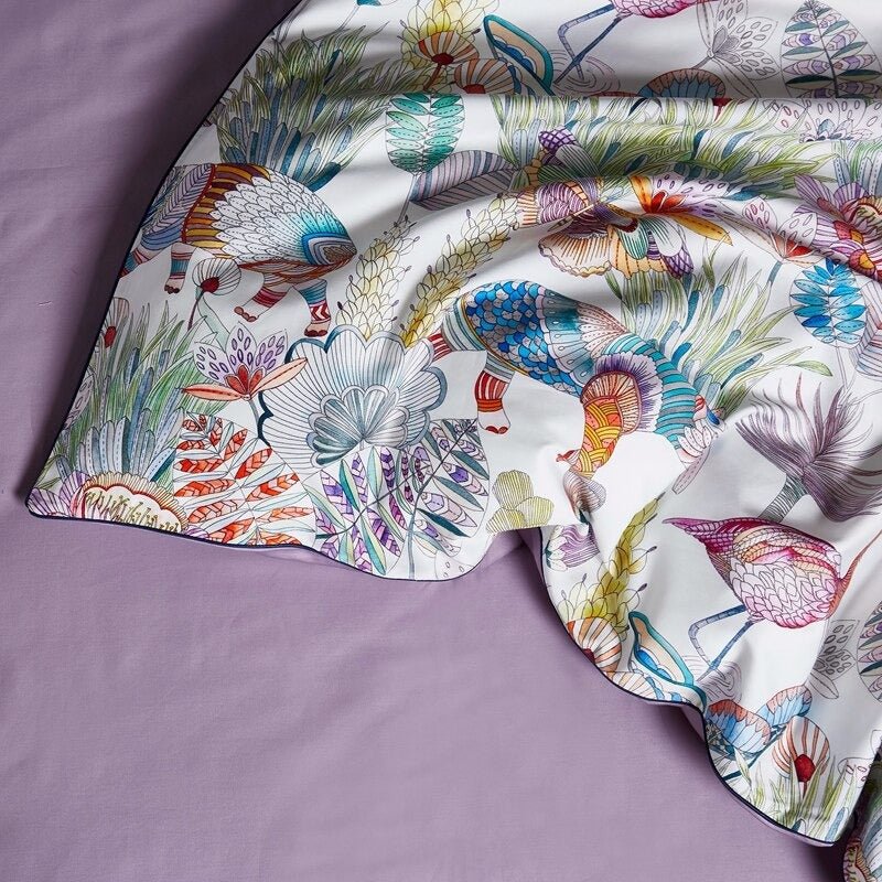 Paradise Duvet Cover Set (Egyptian Cotton, 500 TC) - Duvet Covers