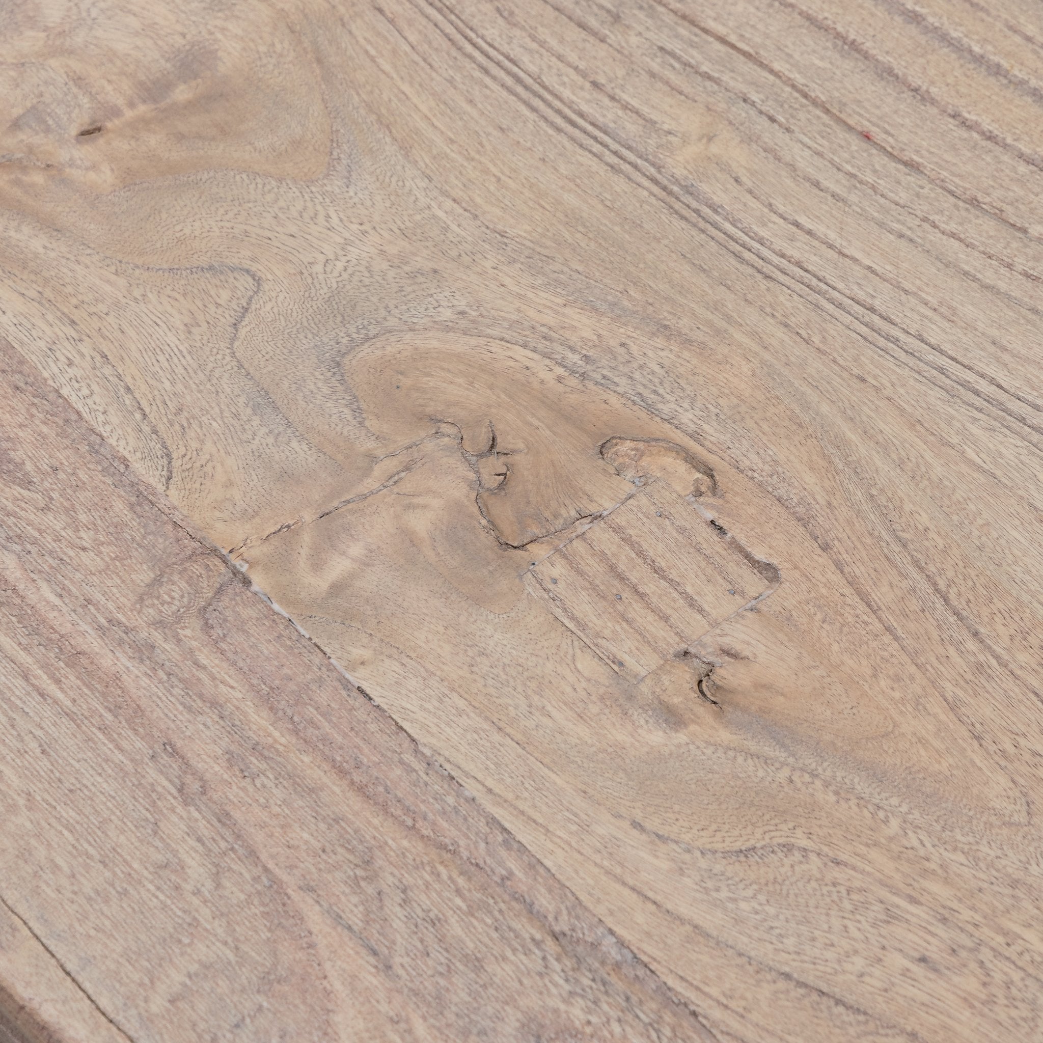 Parliment 2m Reclaimed Oak Wood Dining Table - Rustic Natural - Dining Tables