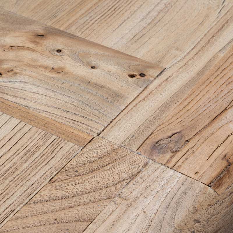 Parliment Reclaimed 2.4m oak Wood Dining Table - Rustic Natural - Dining Tables