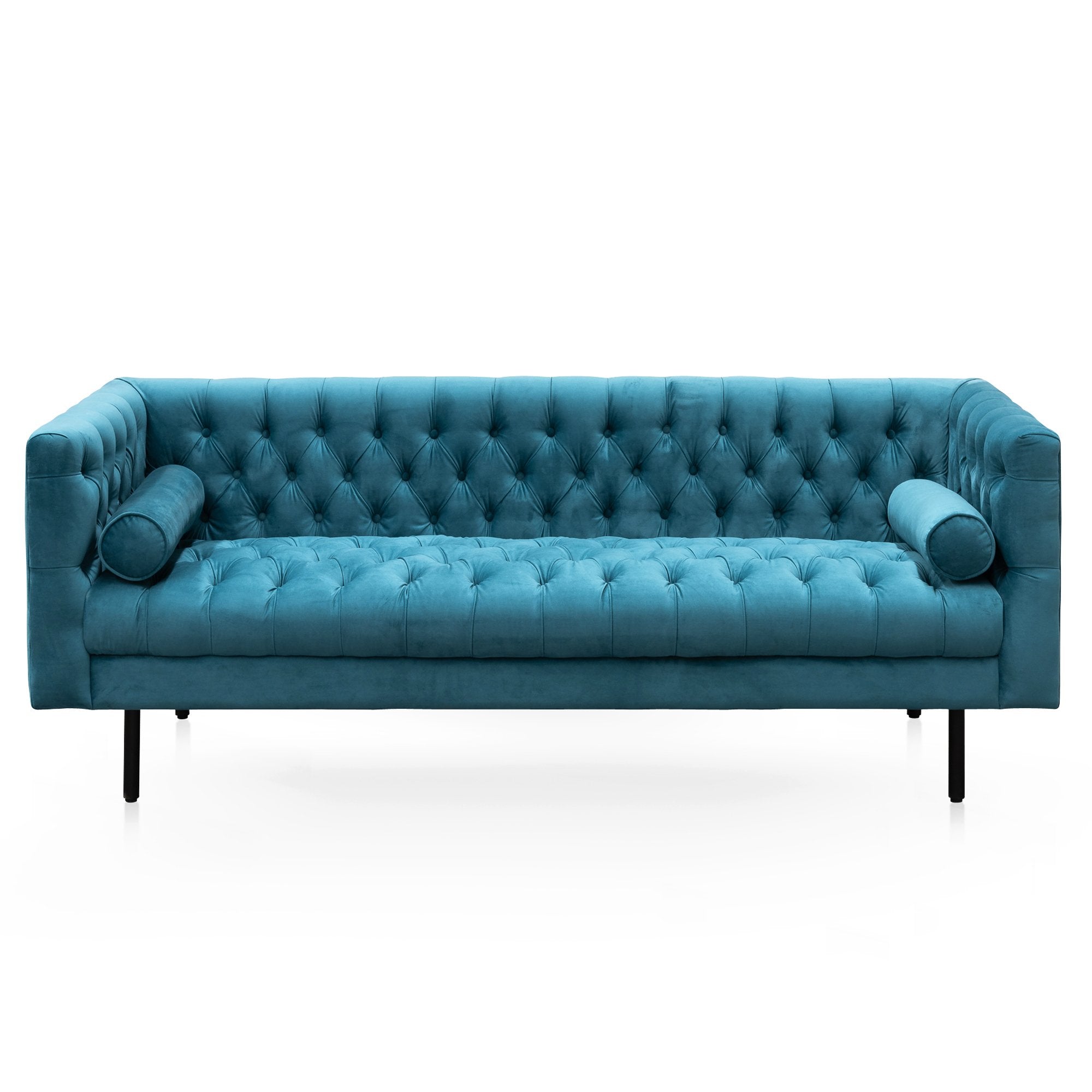 Penelope 3S Velvet Sofa - Turquoise - Sofas