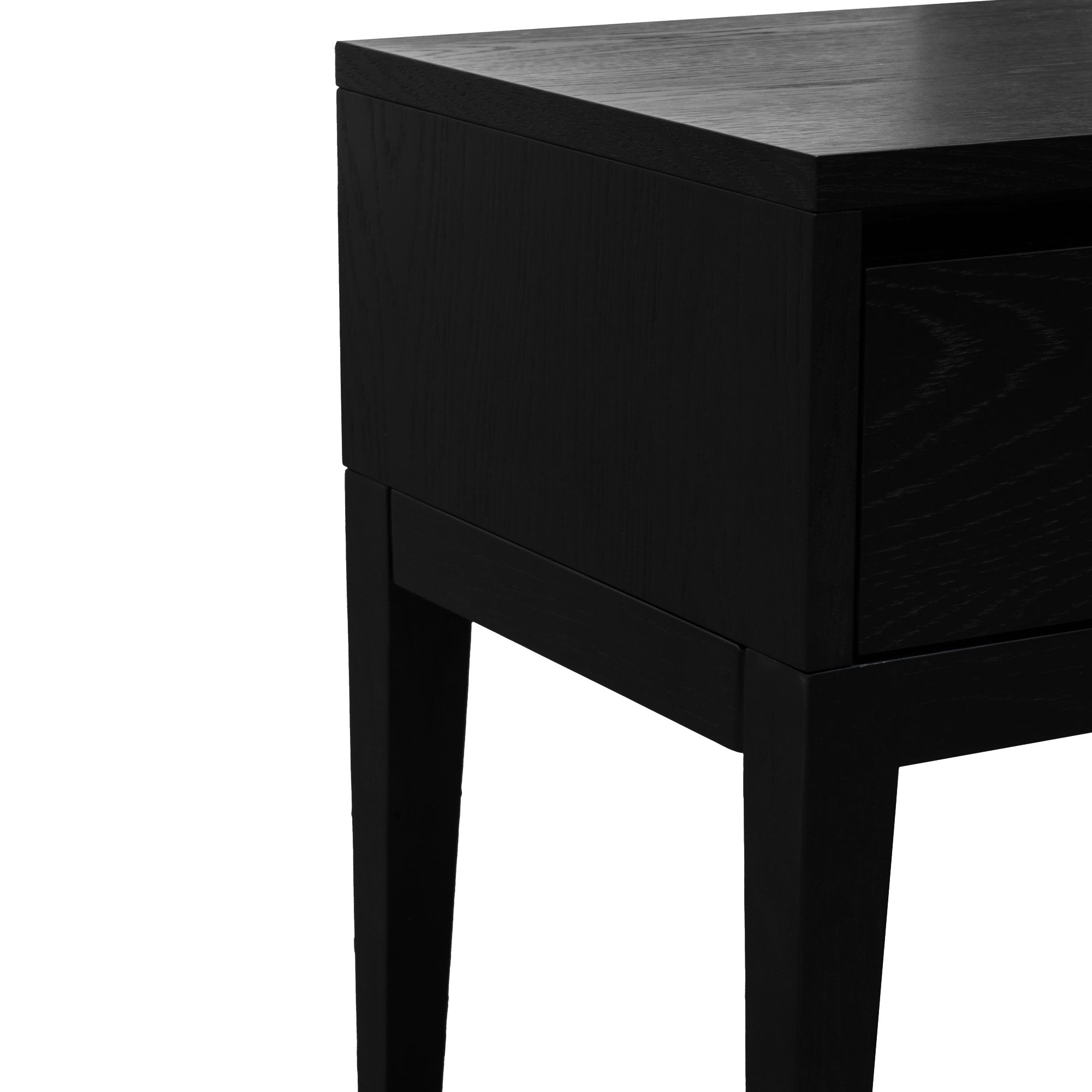 Preston Bedside Table - Black Oak - Bedside Tables