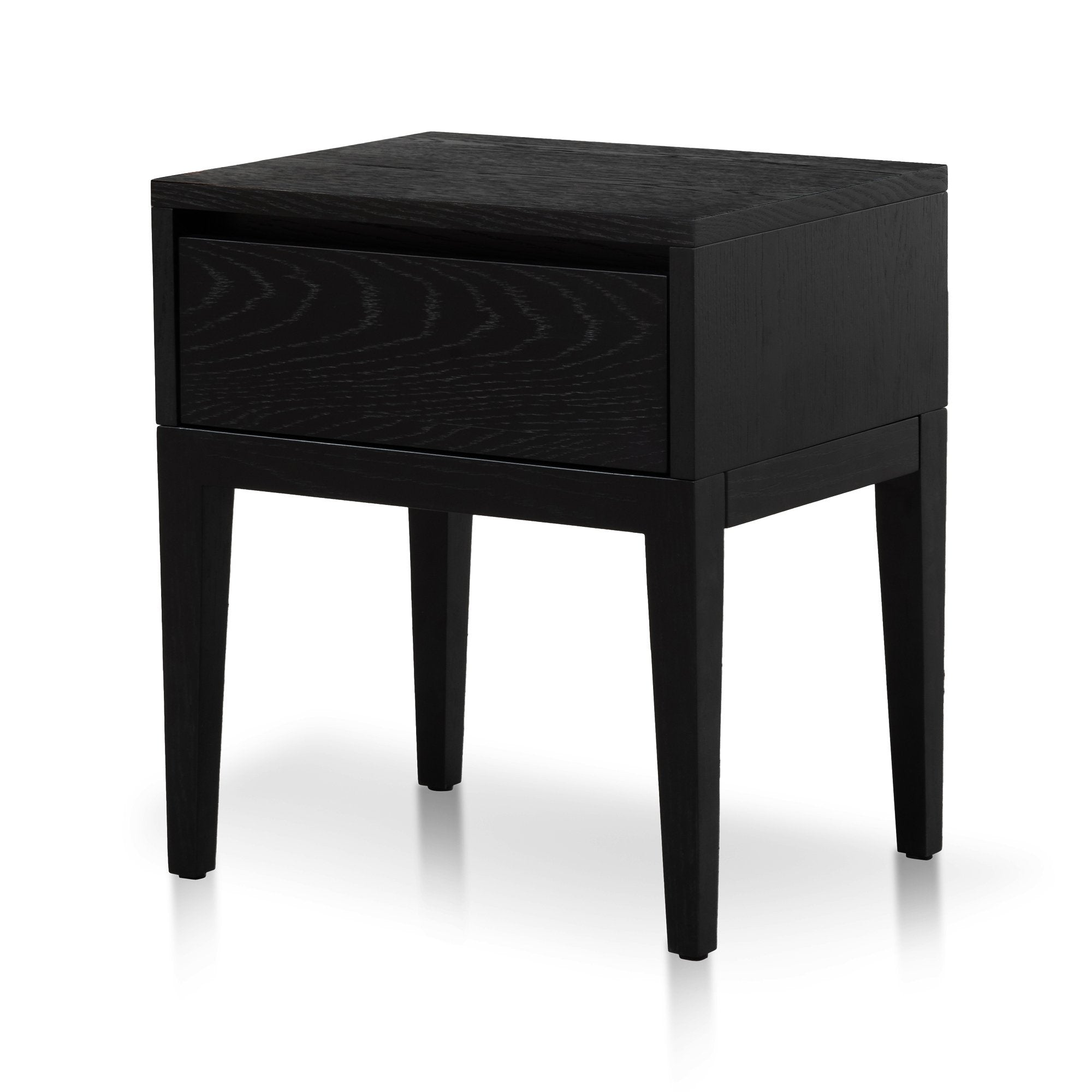 Preston Bedside Table - Black Oak - Bedside Tables