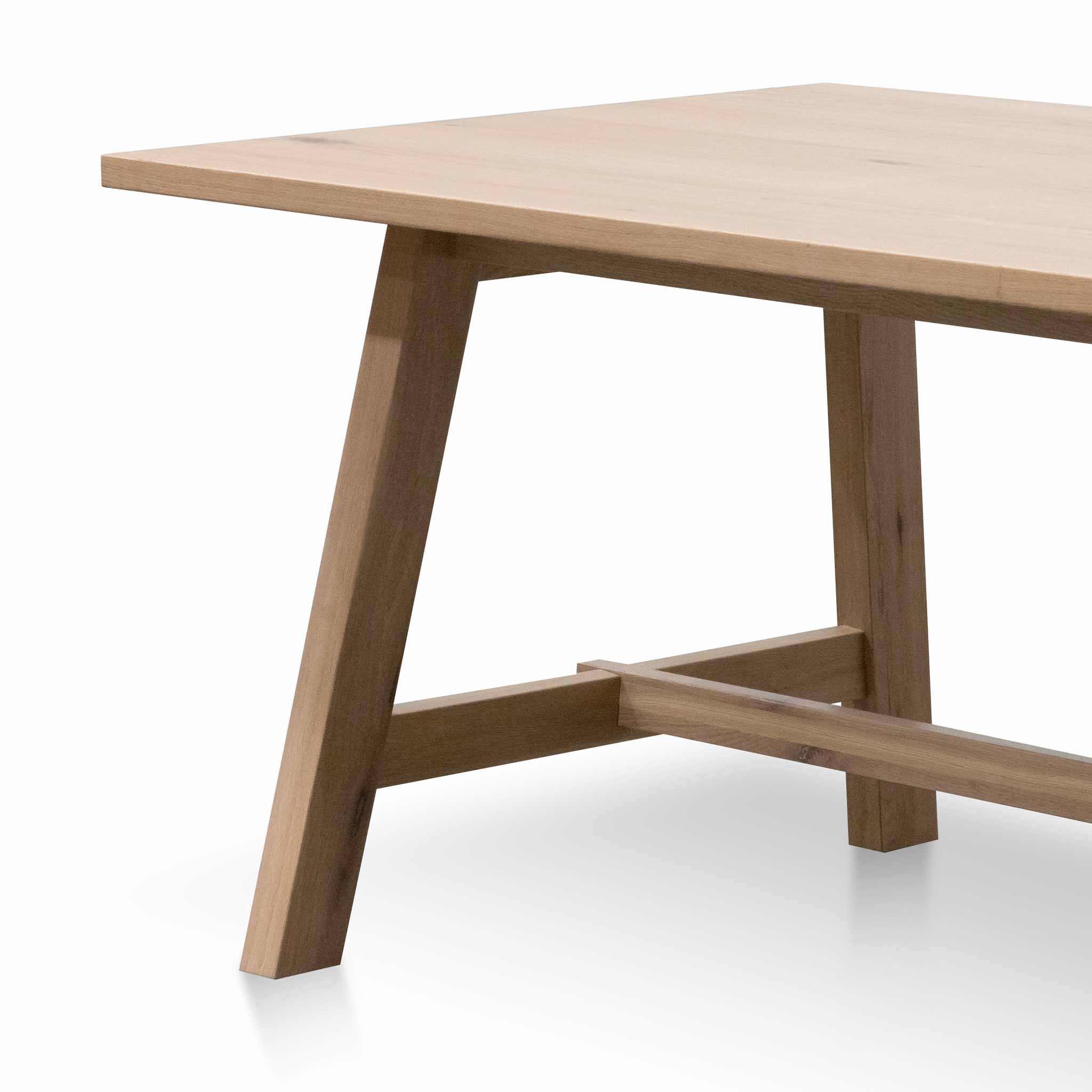 Quail 2.2m Wooden Dining Table - Washed Natural - Dining Tables