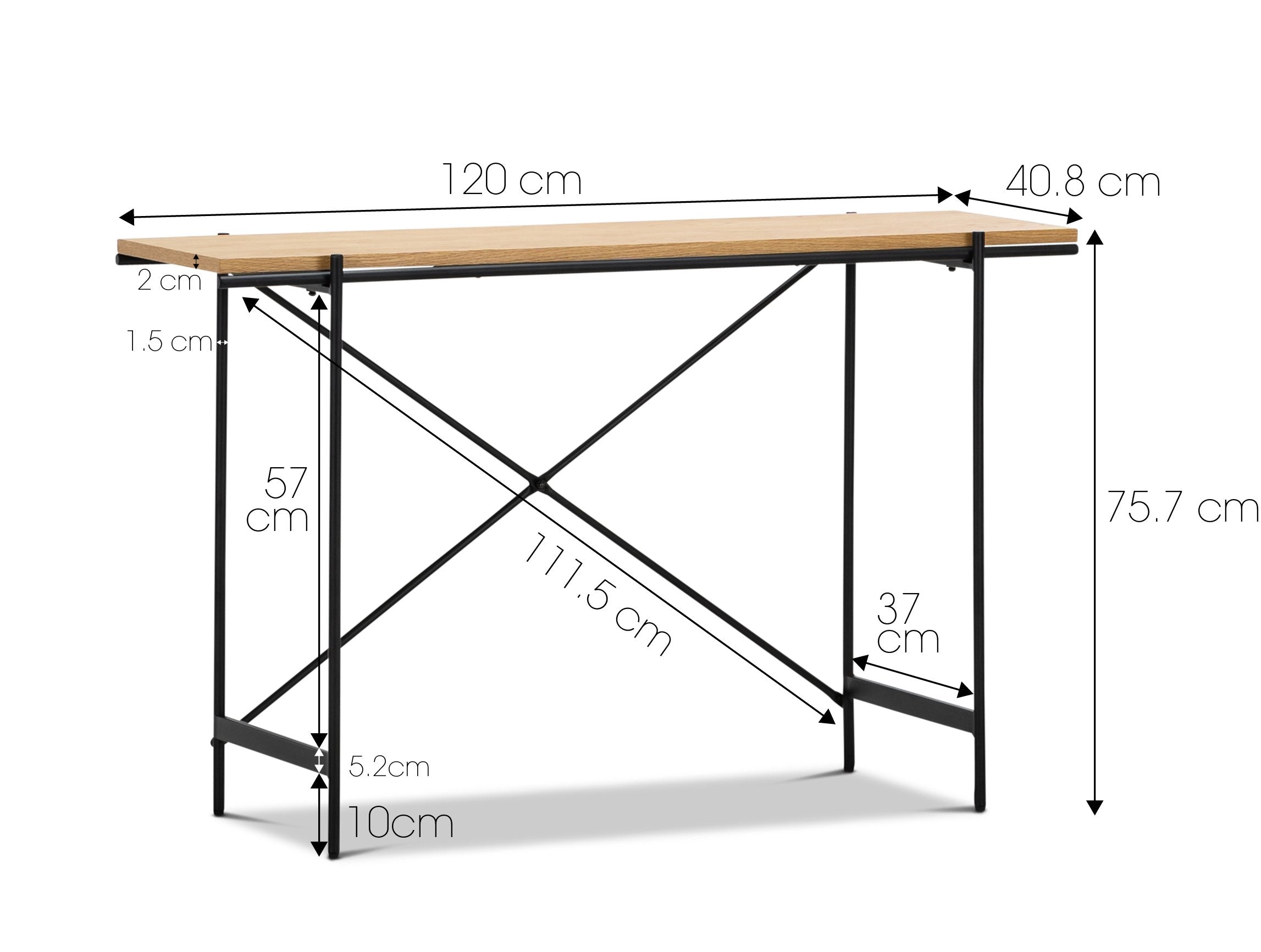 Ranya Console Table - Natural - Console