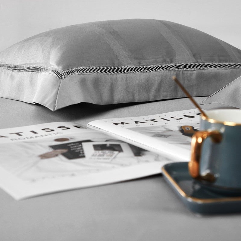 Rhodes Luxury Duvet Cover Set (Egyptian Cotton, 1000 TC) - Duvet Covers