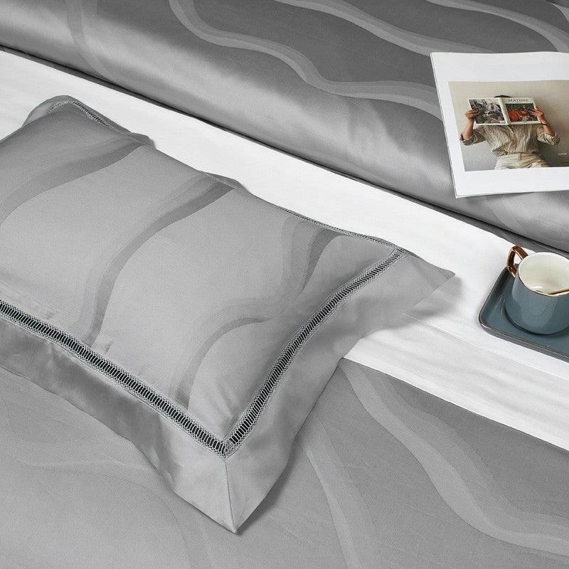 Rhodes Luxury Duvet Cover Set (Egyptian Cotton, 1000 TC) - Duvet Covers