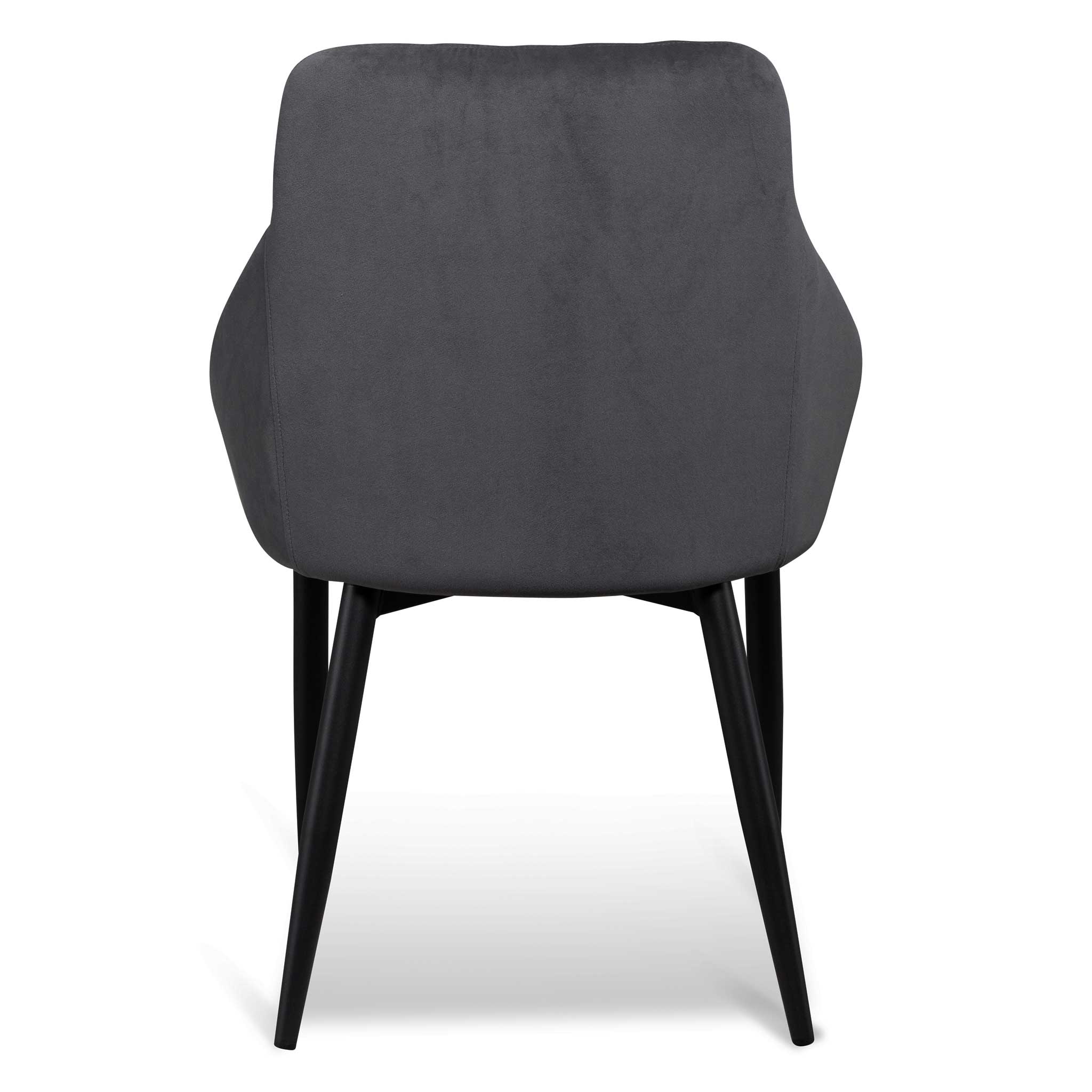 Rome Dining Chair - Grey Velvet - Dining Chairs