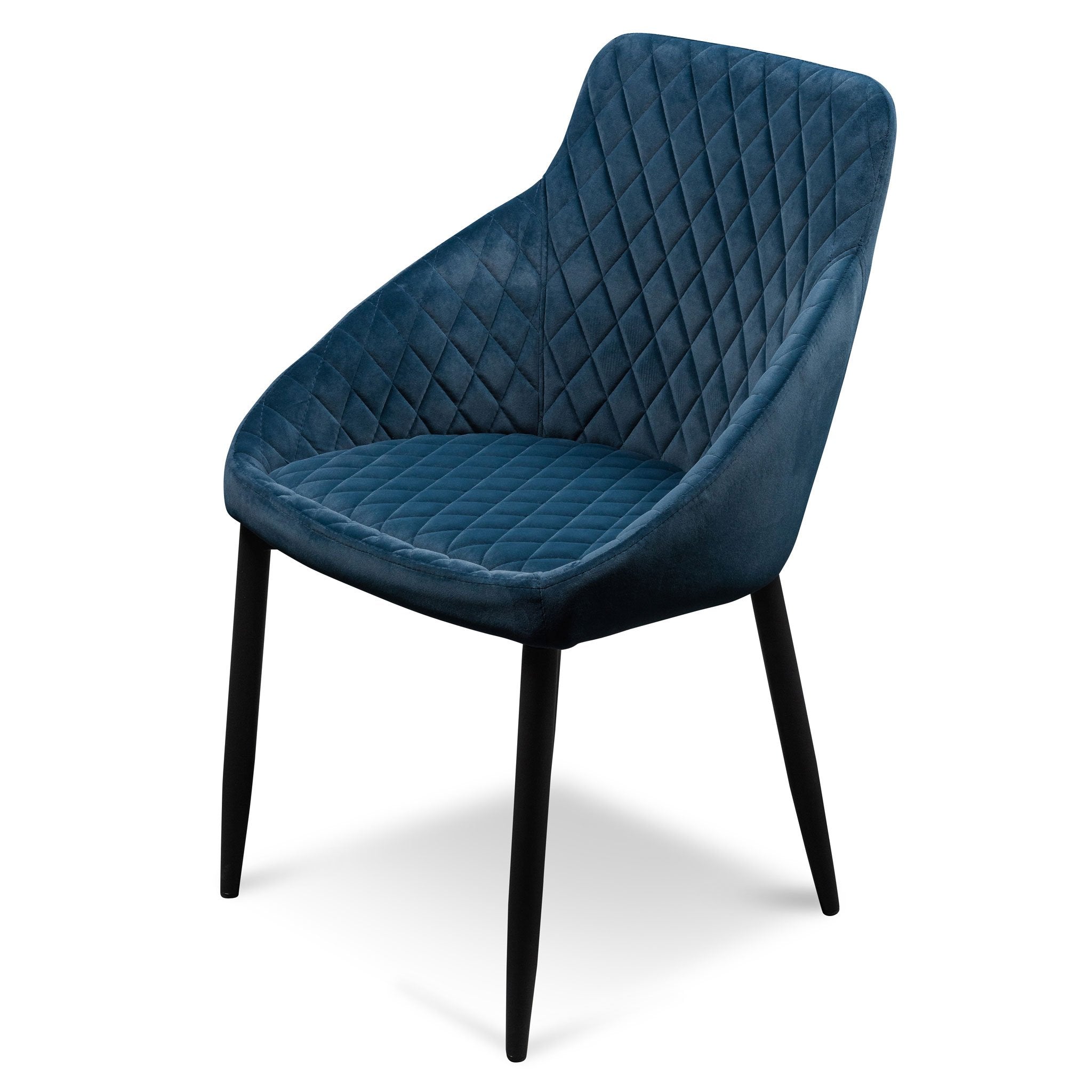 Rome Dining Chair - Navy Blue Velvet - Dining Chairs