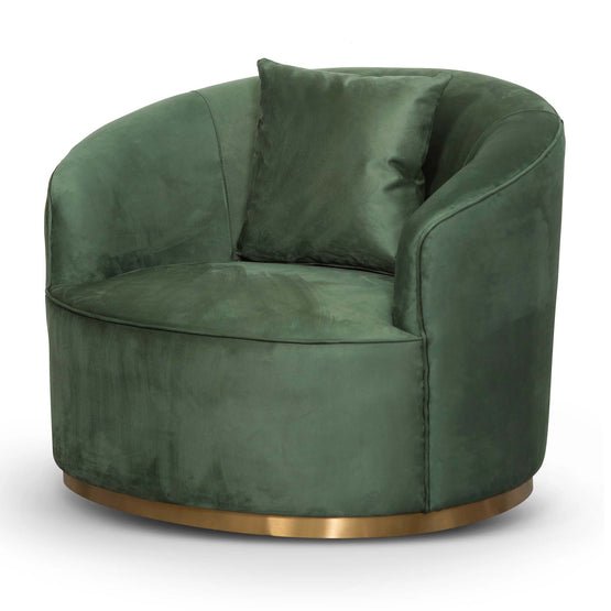 Ronan Armchair - Dark Green Velvet - Armchairs