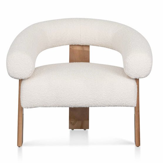 Rosalind Armchair - Ivory White Boucle - Armchairs