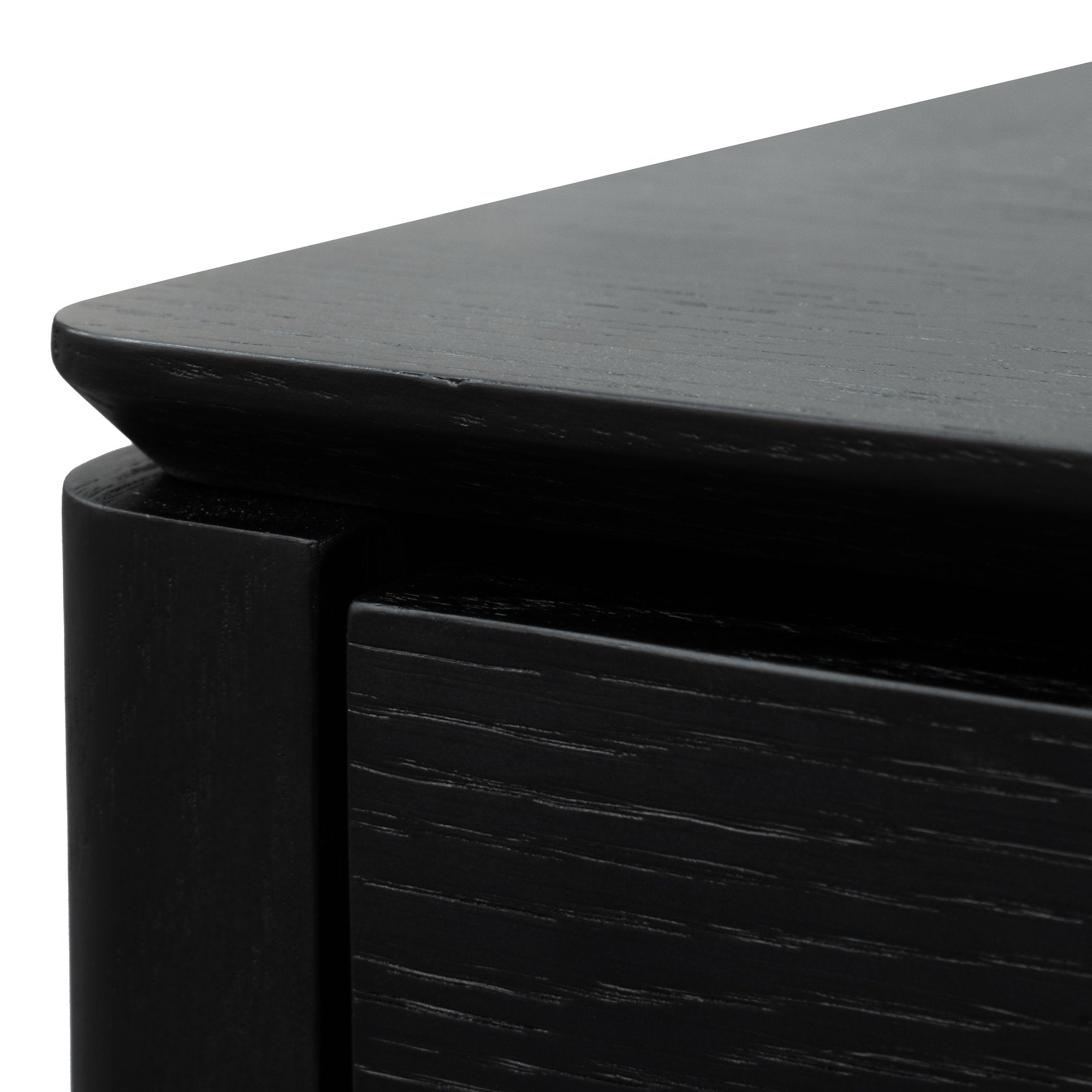 Rylee Bedside Table - Black Oak Veneer - Bedside Tables