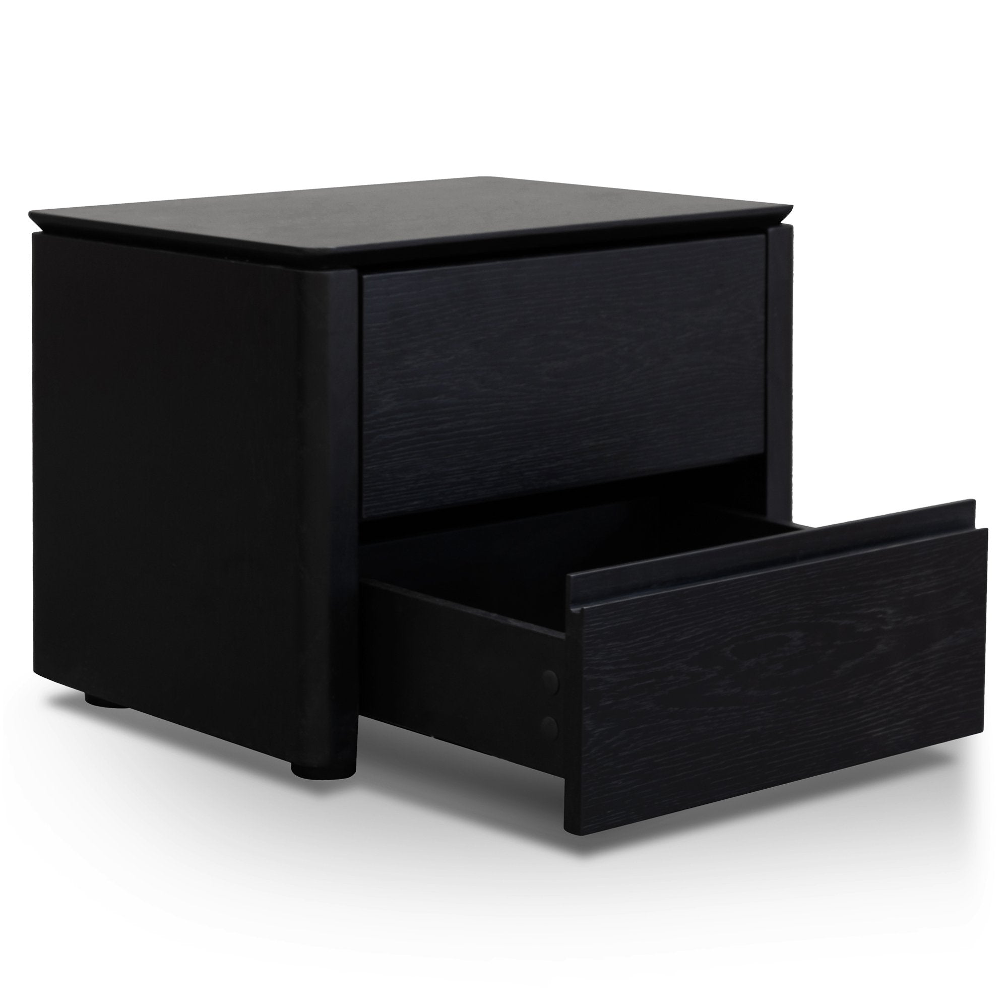 Rylee Bedside Table - Black Oak Veneer - Bedside Tables