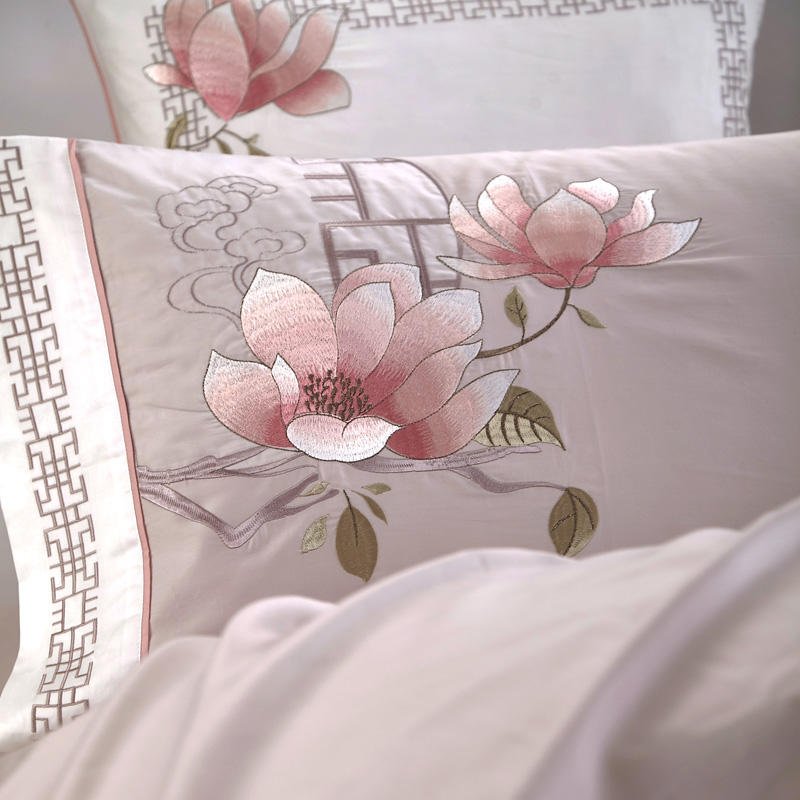 Sakura Duvet Cover Set (Egyptian Cotton, 500 TC) - Duvet Covers