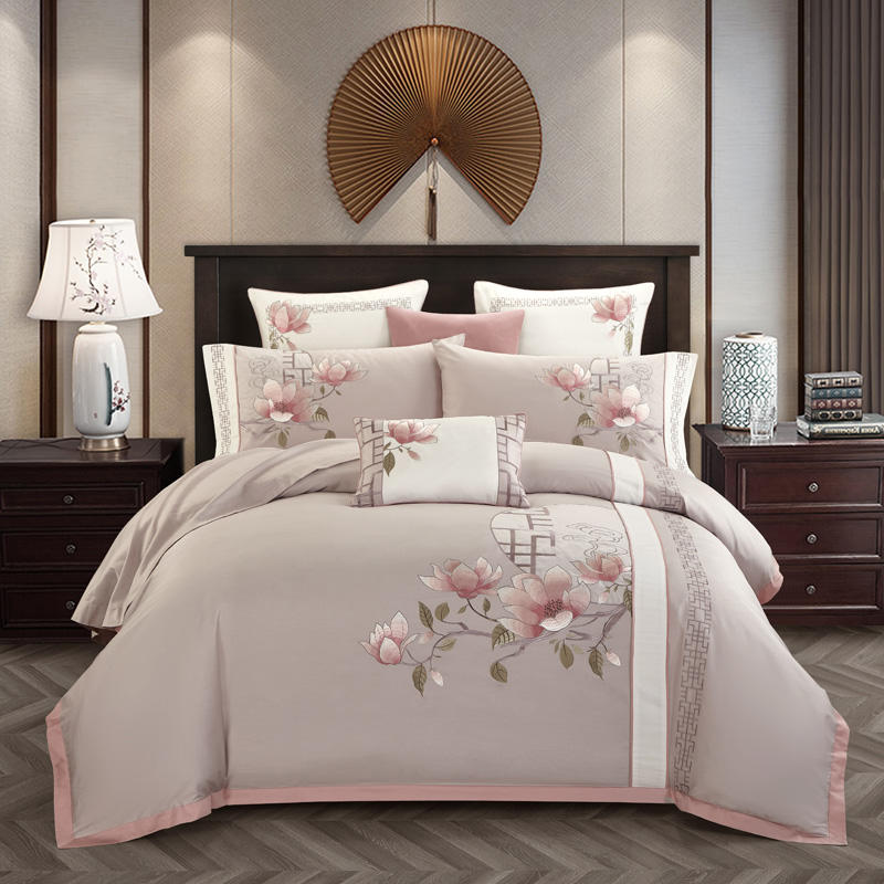 Sakura Duvet Cover Set (Egyptian Cotton, 500 TC) - Duvet Covers