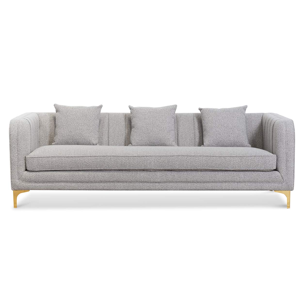 Samuel 3S Sofa - Ash Grey Boucle - Sofas