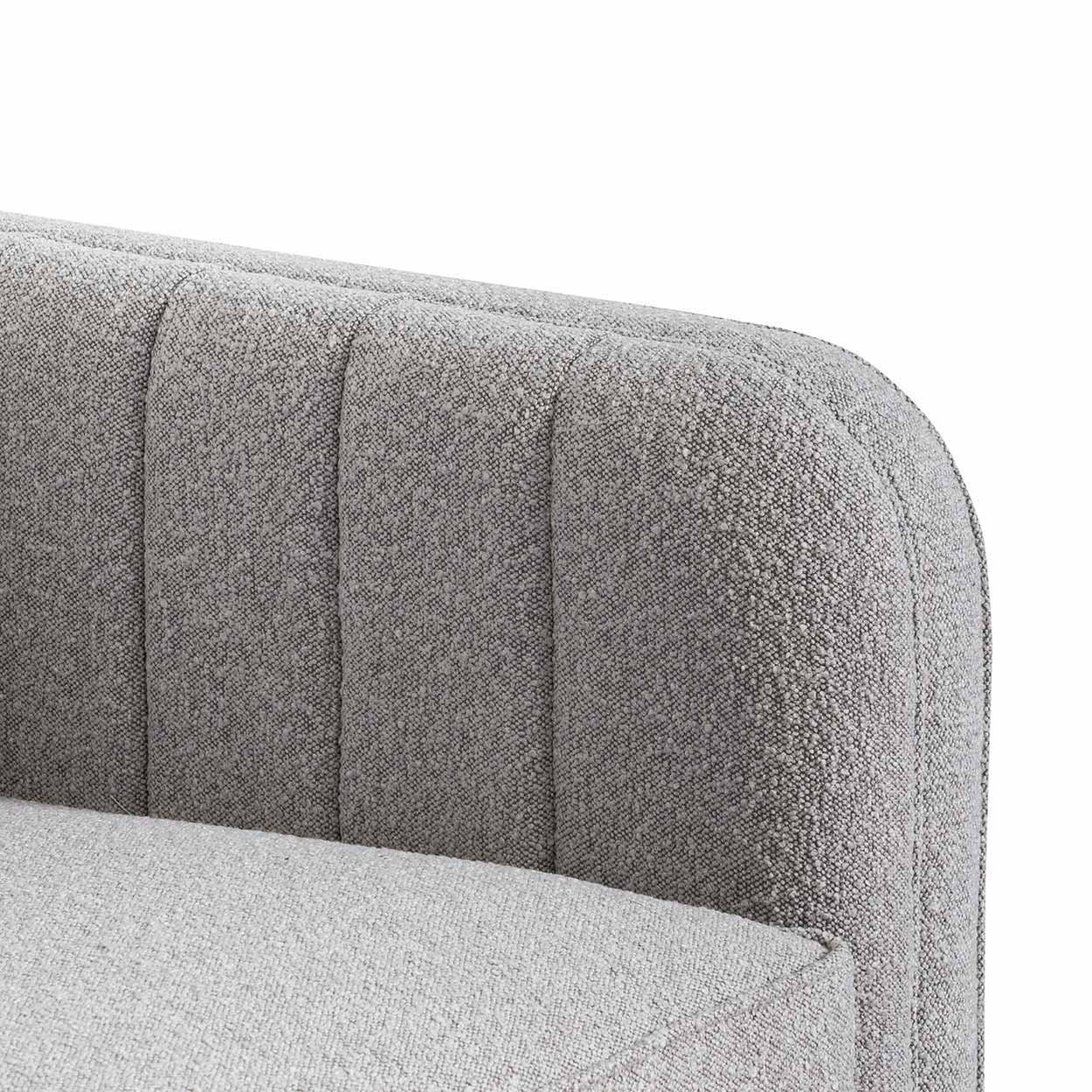 Samuel 3S Sofa - Ash Grey Boucle - Sofas