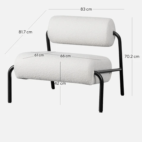 Sasha Lounge Chair - Boucle - Armchairs