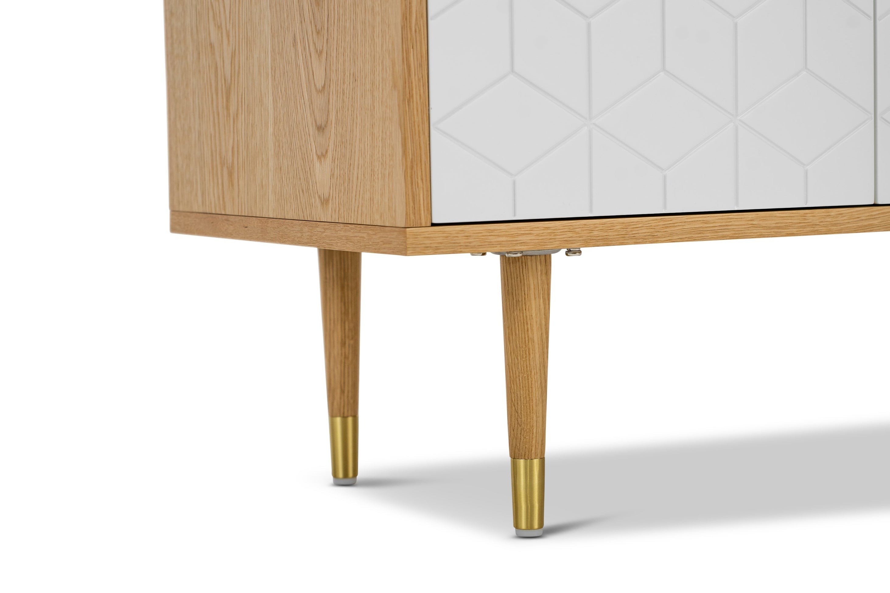 Sawyer Light Oak Entertainment Unit - White - TV Units